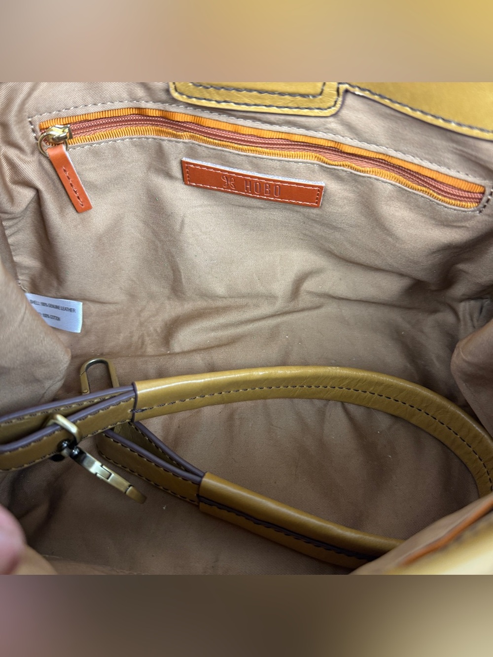 HOBO Seneca Natural Color Leather Satchel Bag - Picture 7 of 7